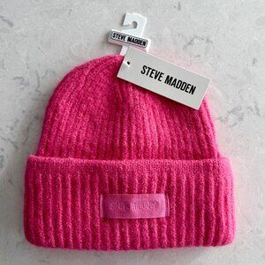 Steve Madden Pink Winter Hat Beanie Women NWT NEW with Tags BRAND NEW One Size